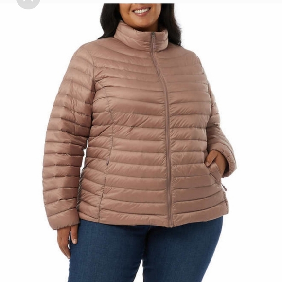 32 Degrees Ladies Down Jacket ~ taupe - Picture 4 of 7